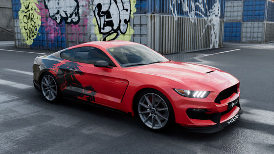 Pride Of Troy Matte Automotive Film Wrap  , SGS Polymeric PVC Vinyl Wrap Car Material