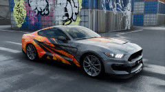 Orange Scar Vehicle Vinyl Wrap Material , 60'' 160g Air Free Vinyl Wrap