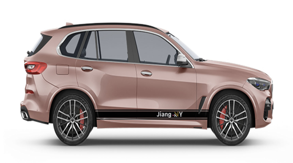 Brown Powder Digital Print Car Wrap Vinyl Modern Design Customized