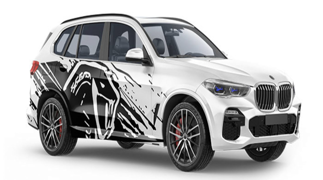 Rattlesnake Digital Print Car Wrap Vinyl 160g Glossy Matte PVC Film